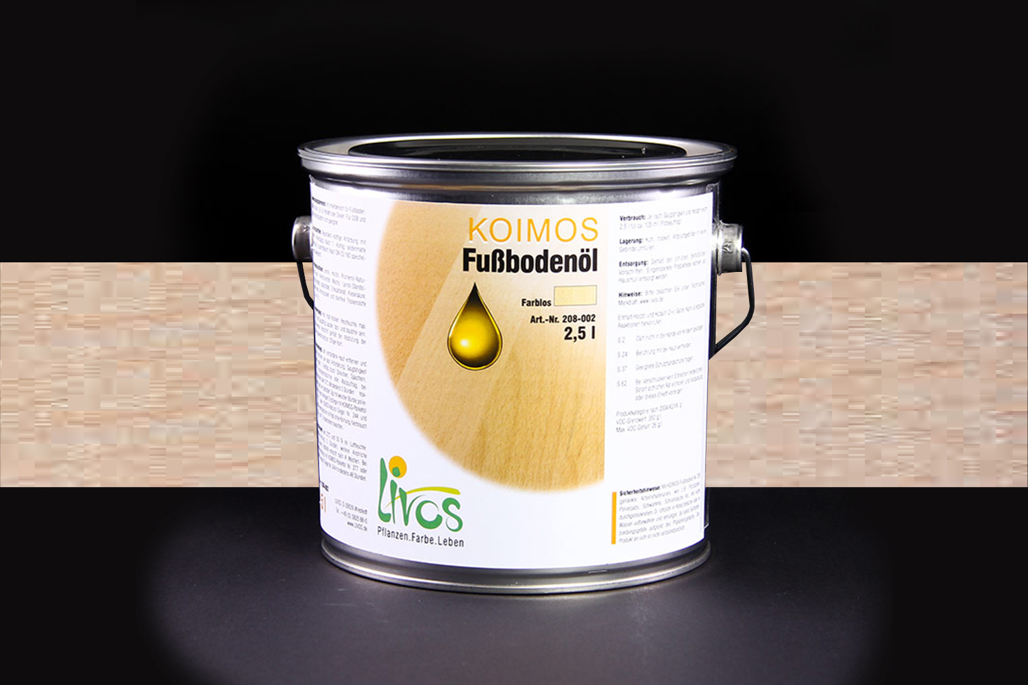 Livos KOIMOS Fußbodenöl Nr. 208 Weiß