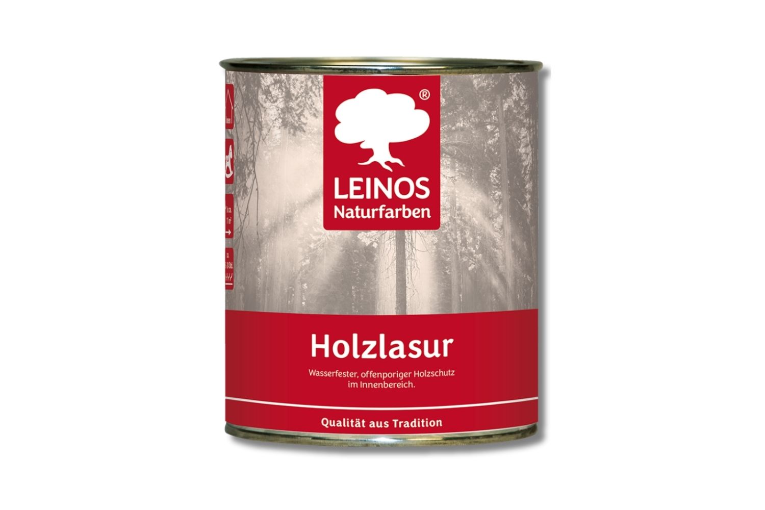 Leinos Holzlasur für innen 261 Hellgrau