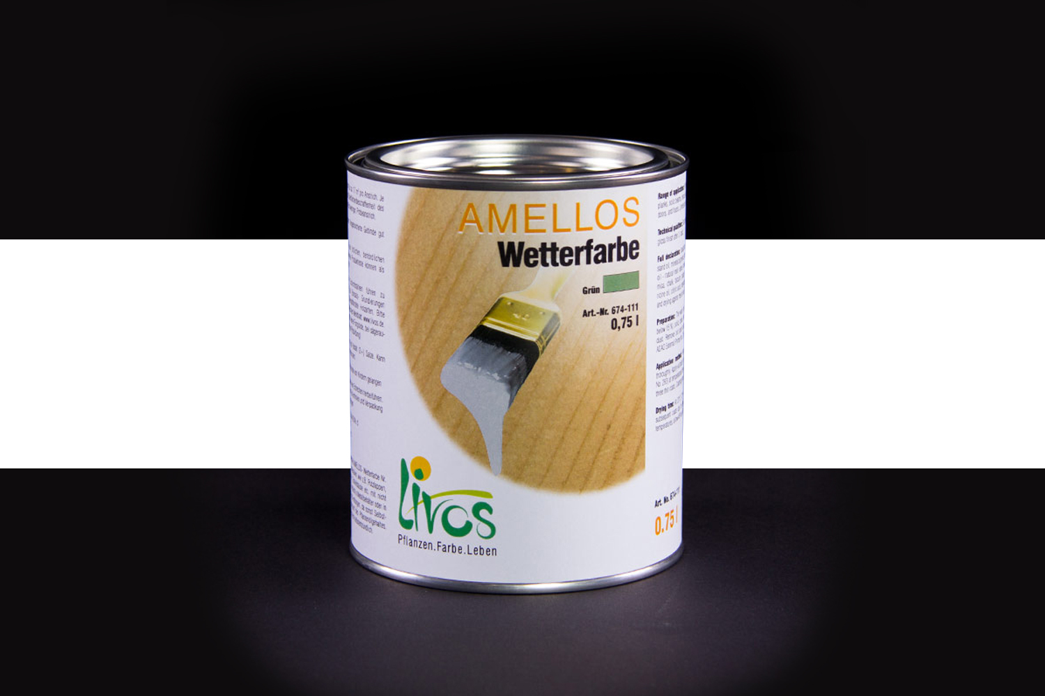 Livos AMELLOS Wetterfarbe Nr. 674 Weiß