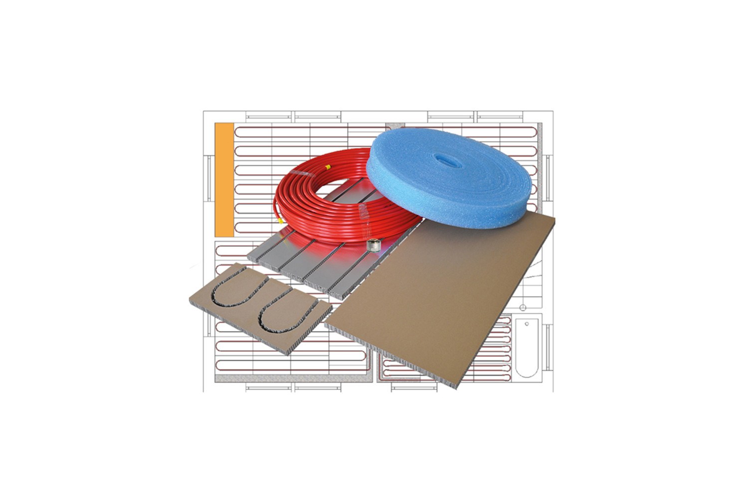 Wolf Bavaria Schallentkopplungsstreifen PhoneStrip 1200x120x15 Mm – Für Trockenbau, EI90, 4250717210346