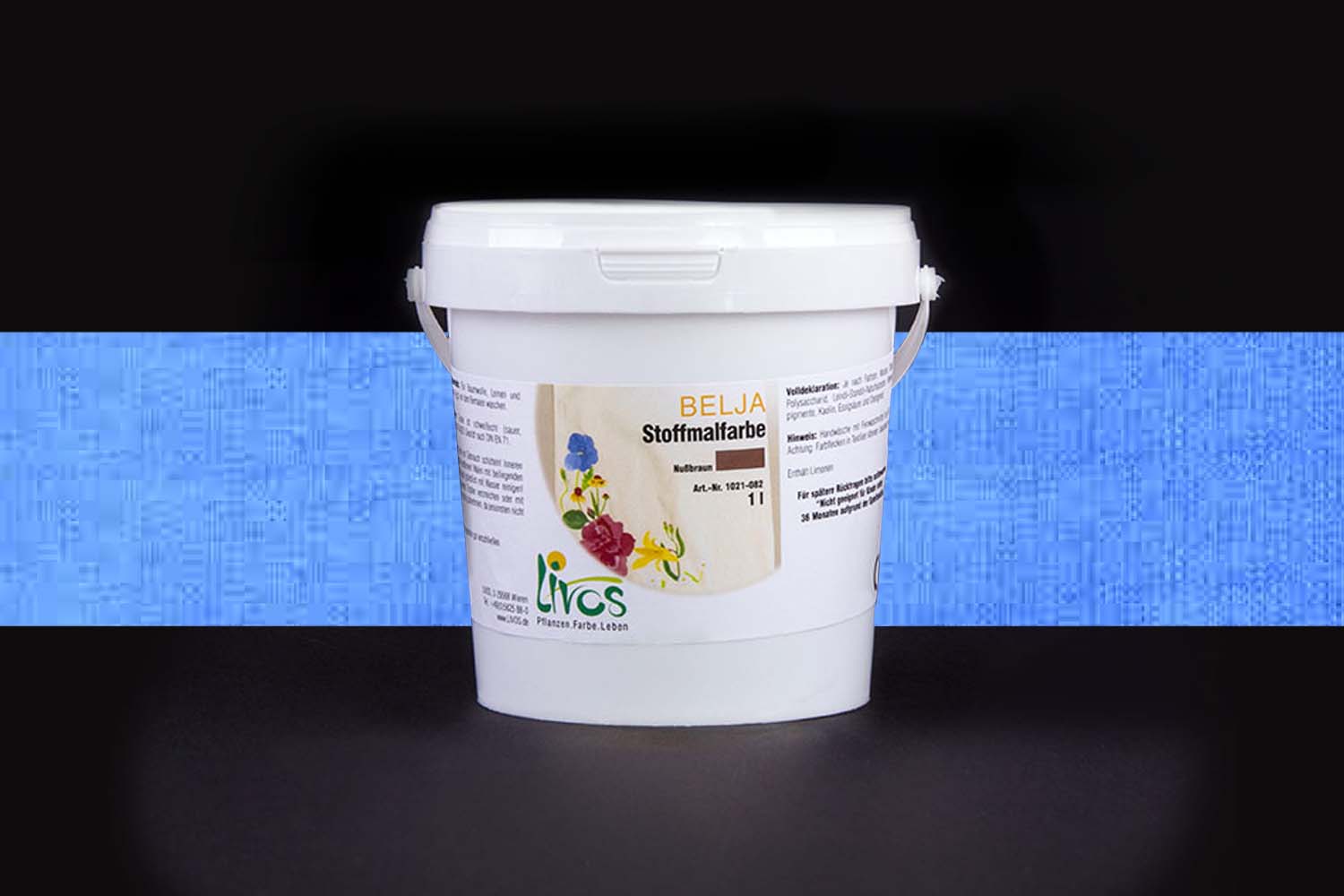 Livos BELJA Stoffmalfarbe Nr. 1021 Ultramarin Blau