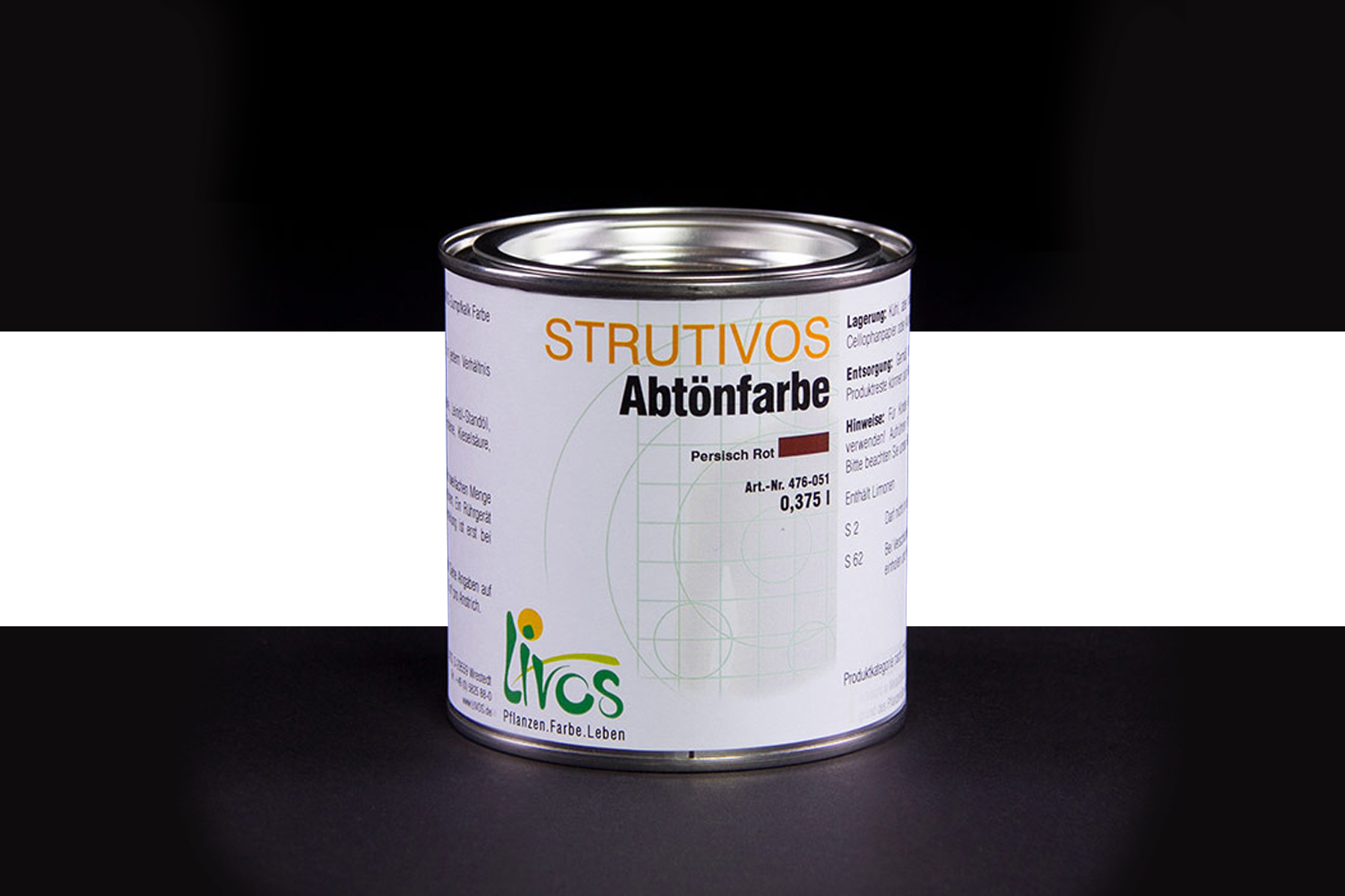 Livos STRUTIVOS Abtönfarbe Nr. 476 Weiß