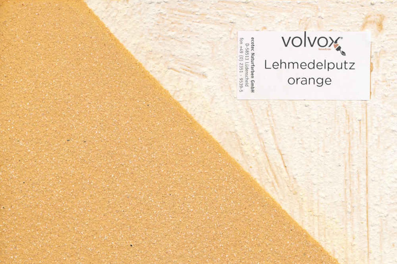 Volvox Lehmedelputz Orange