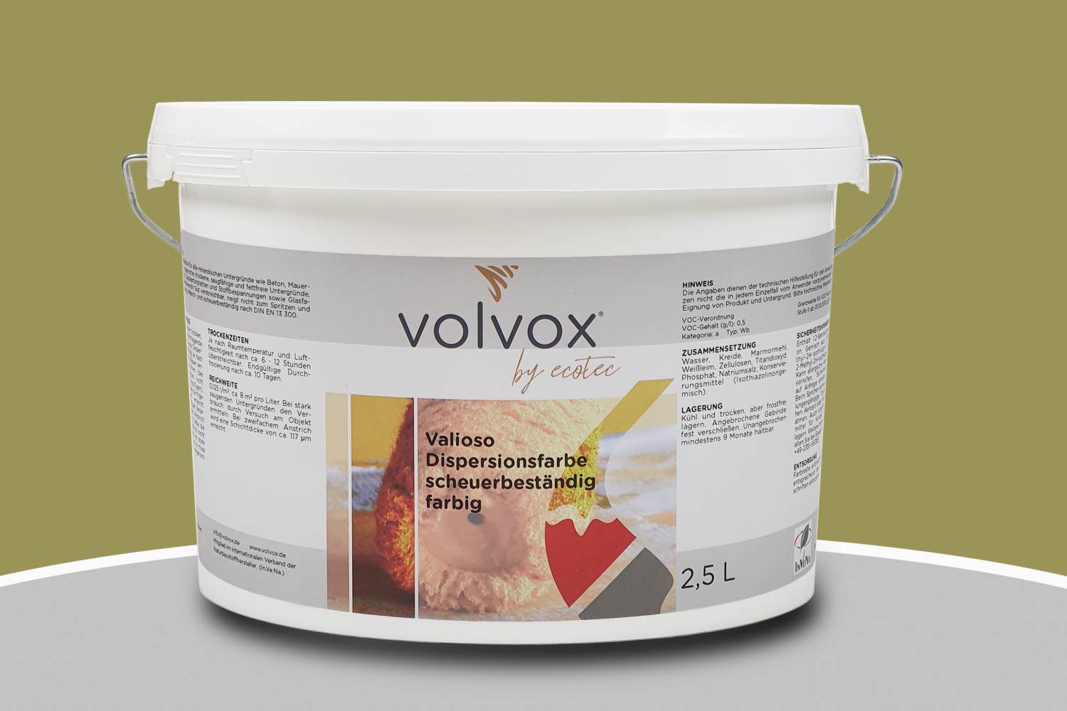 Volvox Valioso Dispersionsfarbe 308 Olive
