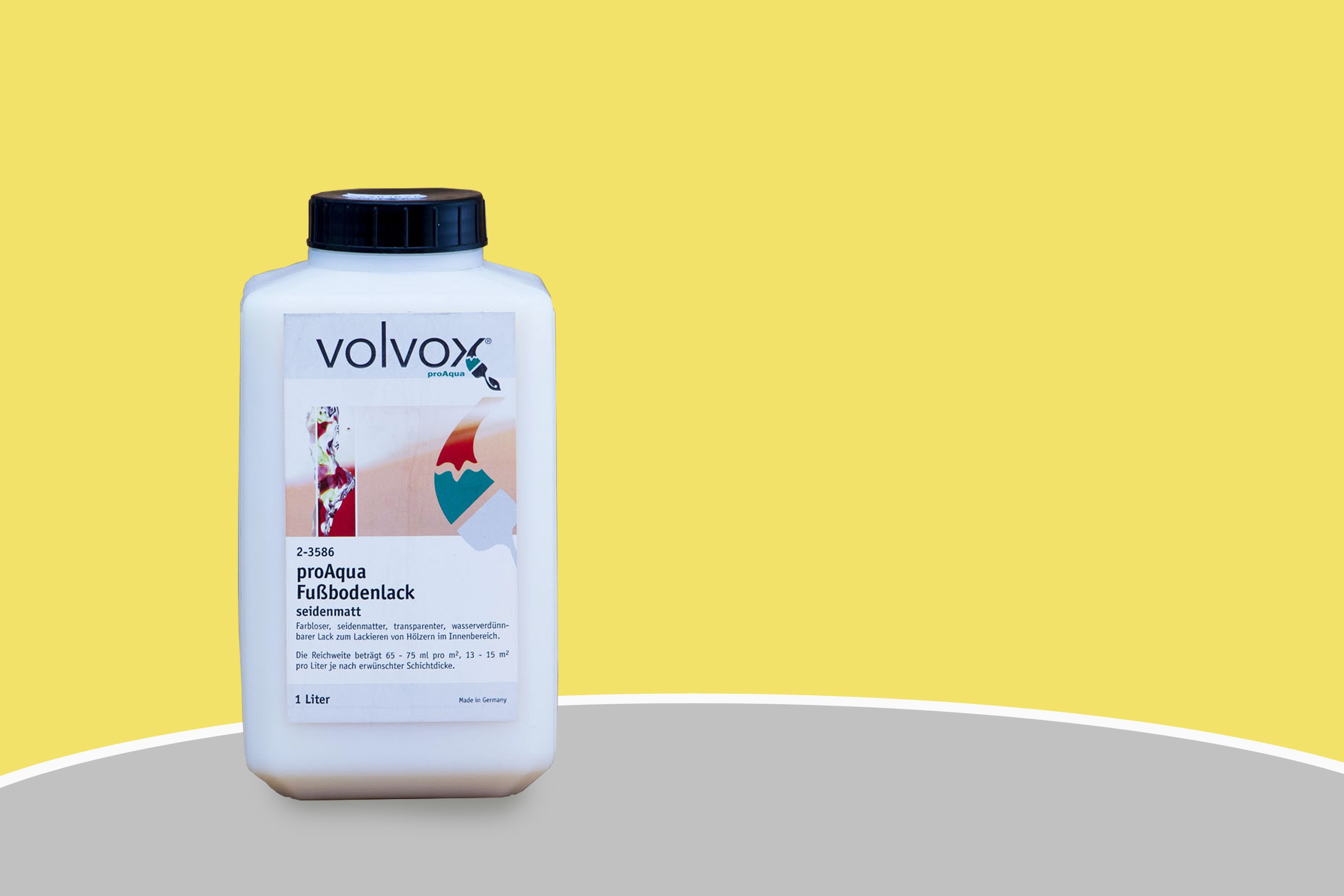 Volvox proAqua Profondo Fußbodenlack seidenmatt 108 Arnika