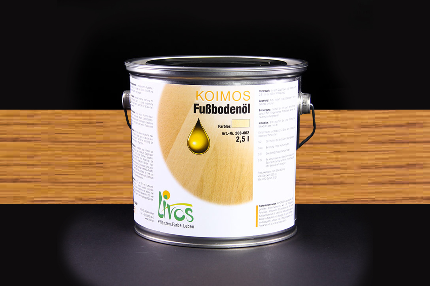 Livos KOIMOS Fußbodenöl Nr. 208 Mahagoni