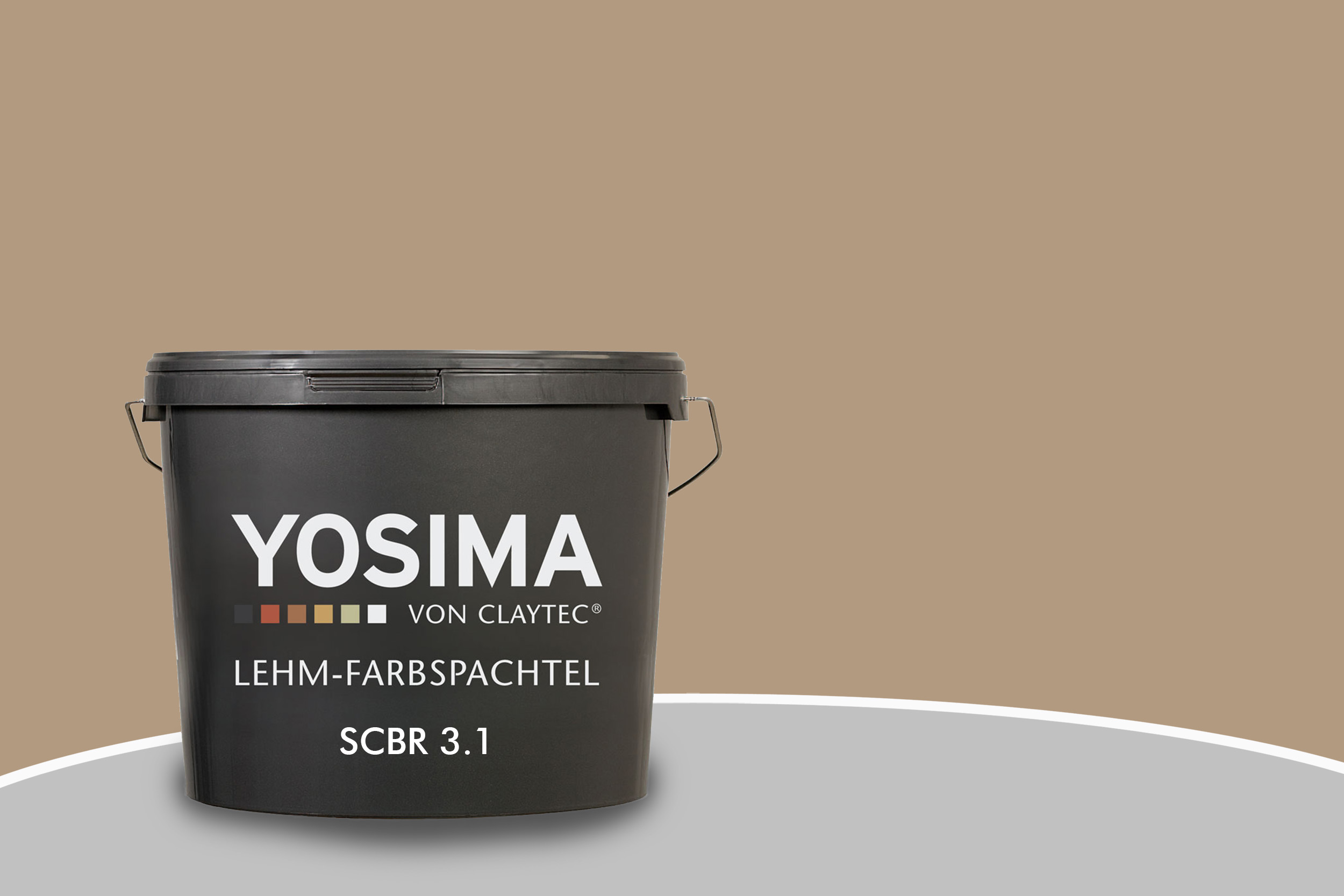 Claytec Yosima Lehm-Farbspachtel SCBR 3.1