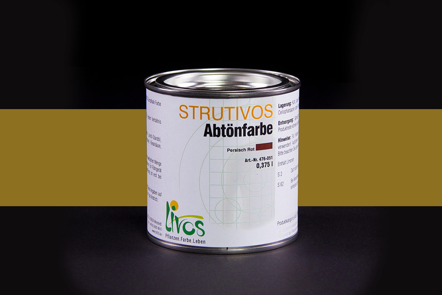 Livos STRUTIVOS Abtönfarbe Nr. 476 Cremeweiß