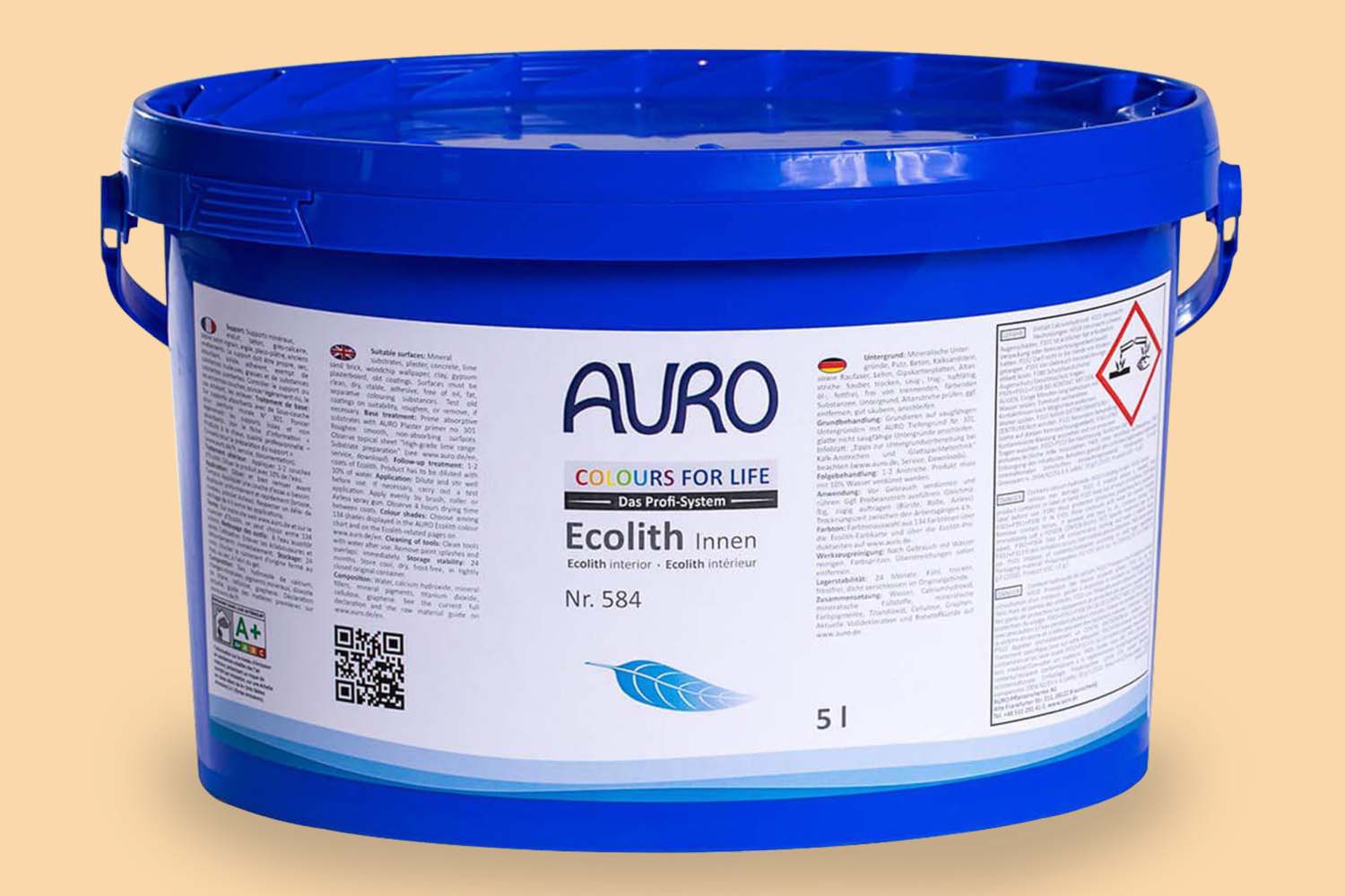 Auro Colours for Life Ecolith Innen Nr. 584 - Bright Mandarine 20