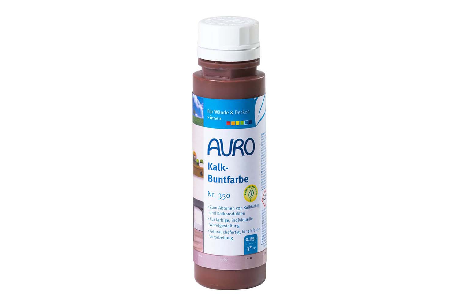 Auro Kalk-Buntfarbe Nr. 350 Braun