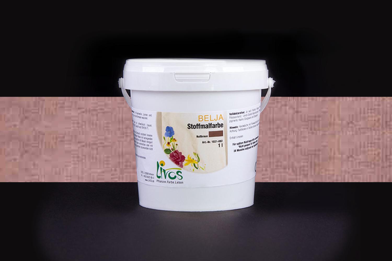 Livos BELJA Stoffmalfarbe Nr. 1021 Nussbraun