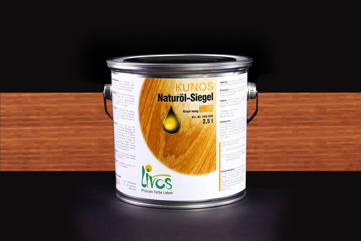 Livos KUNOS Naturöl-Siegel Nr. 244 Kirsche Intensiv