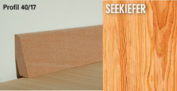 Woodline Sockelleisten Seekiefer 40/17