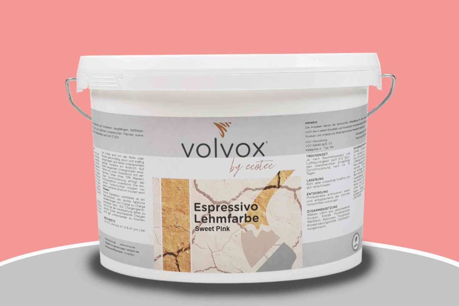 Volvox Espressivo Lehmfarbe 255 Sweet Pink