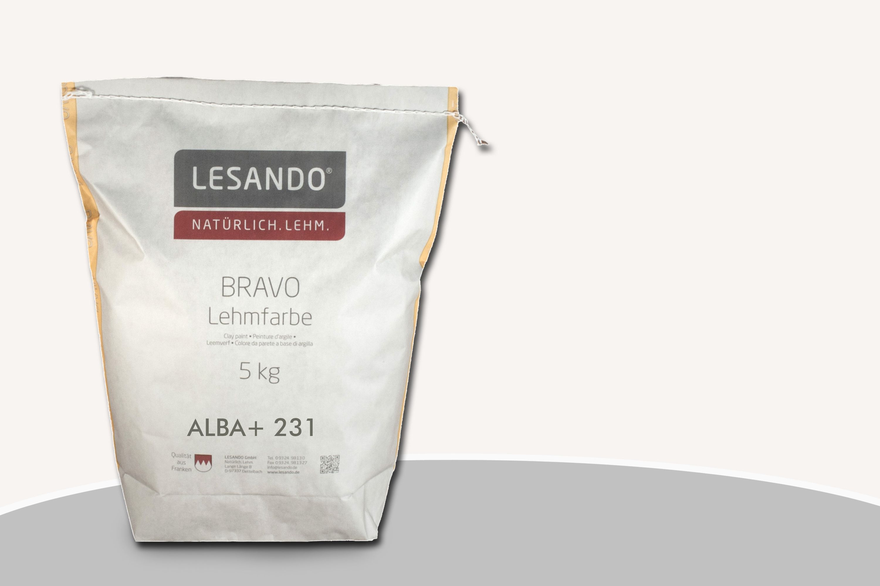 Lesando BRAVO Lehmfarbe Alba+ 231 Basisintensivton