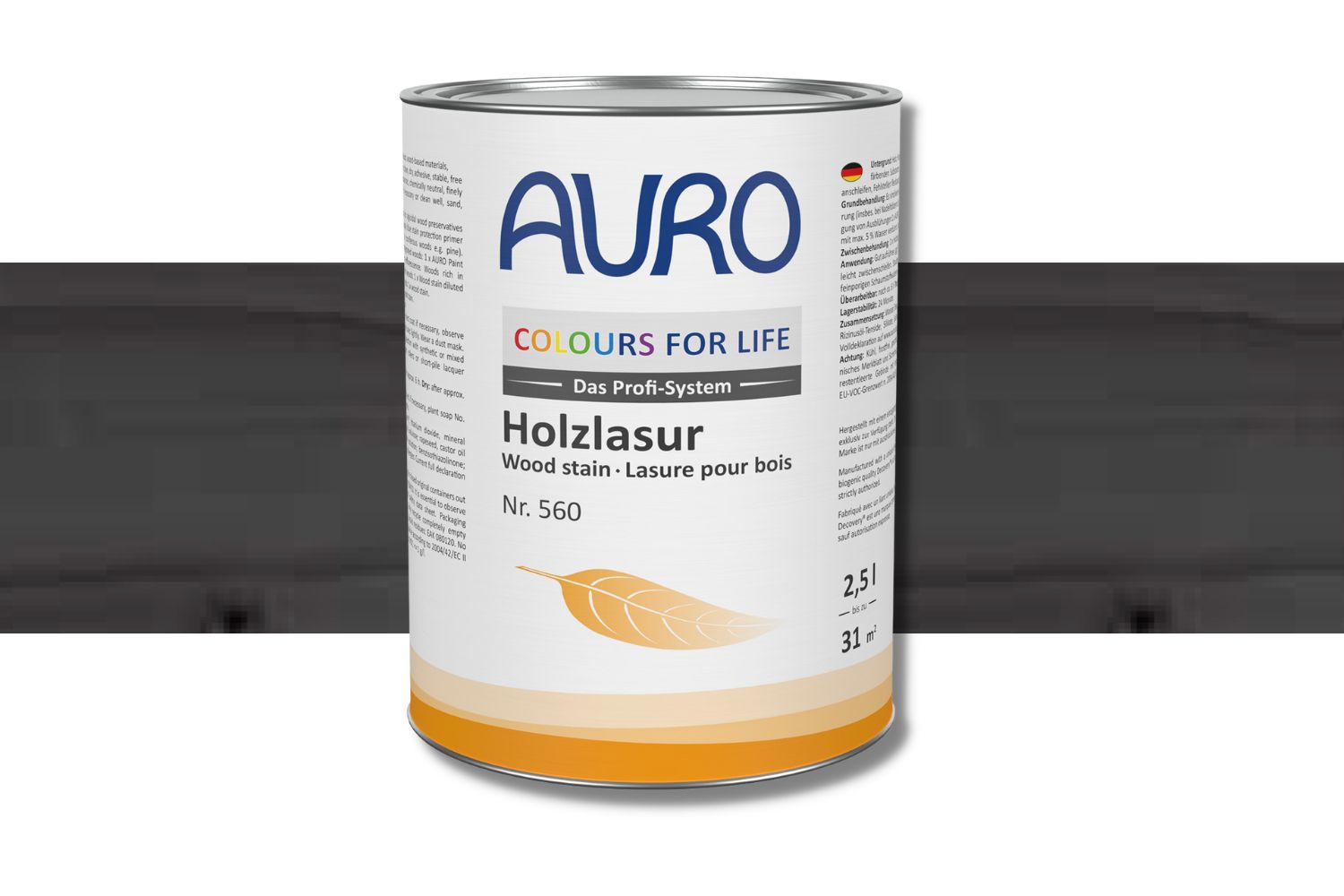 Auro Colours For Life Holzlasur Nr. 560 Space Grey