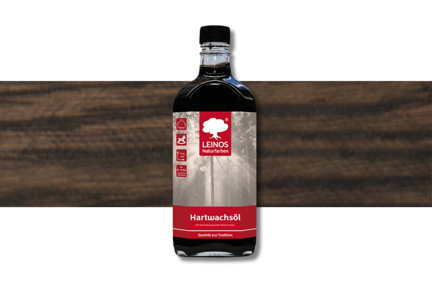 Leinos Hartwachsöl 290 Ebenholz