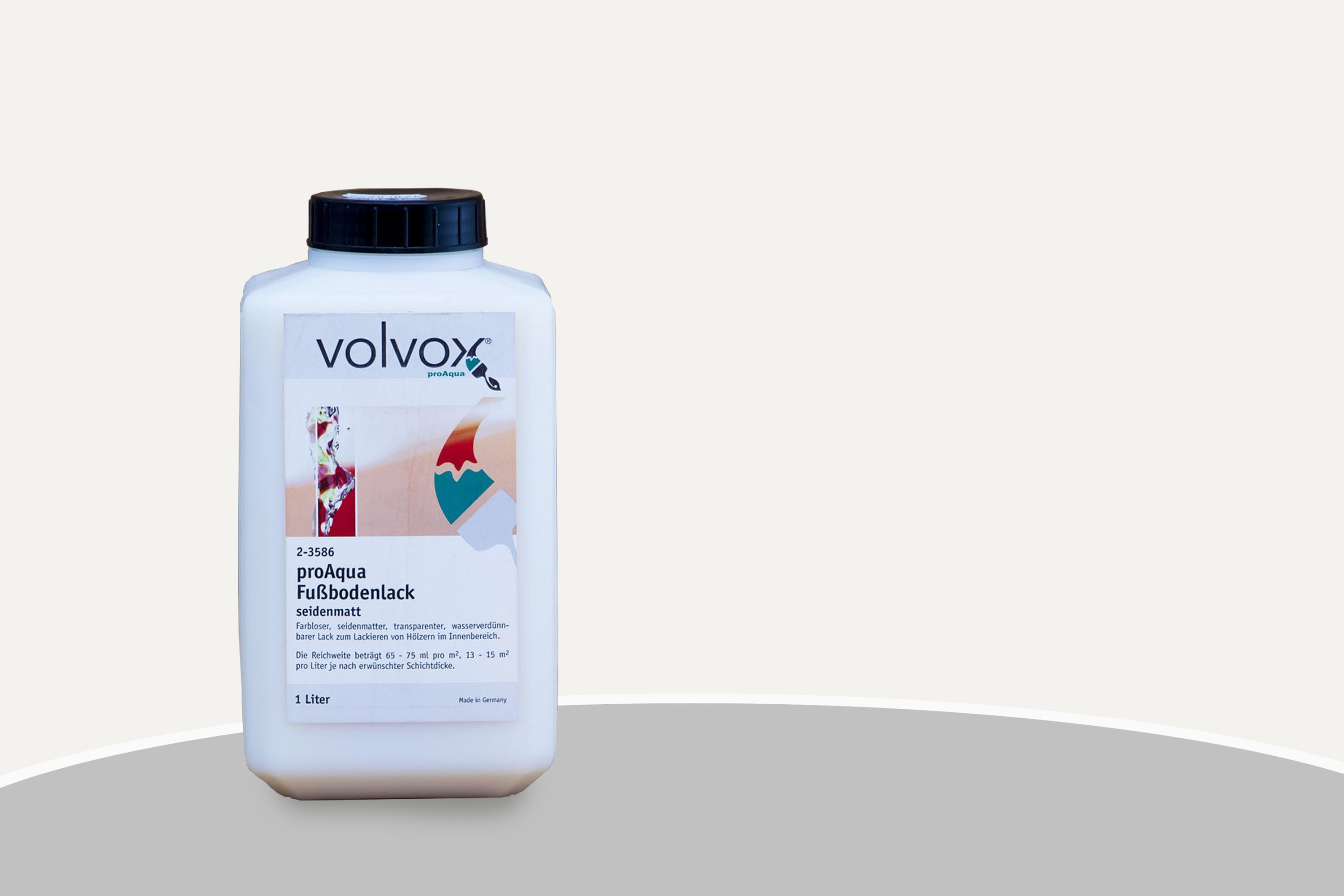 Volvox proAqua Profondo Fußbodenlack seidenmatt 017 Mont Blanc