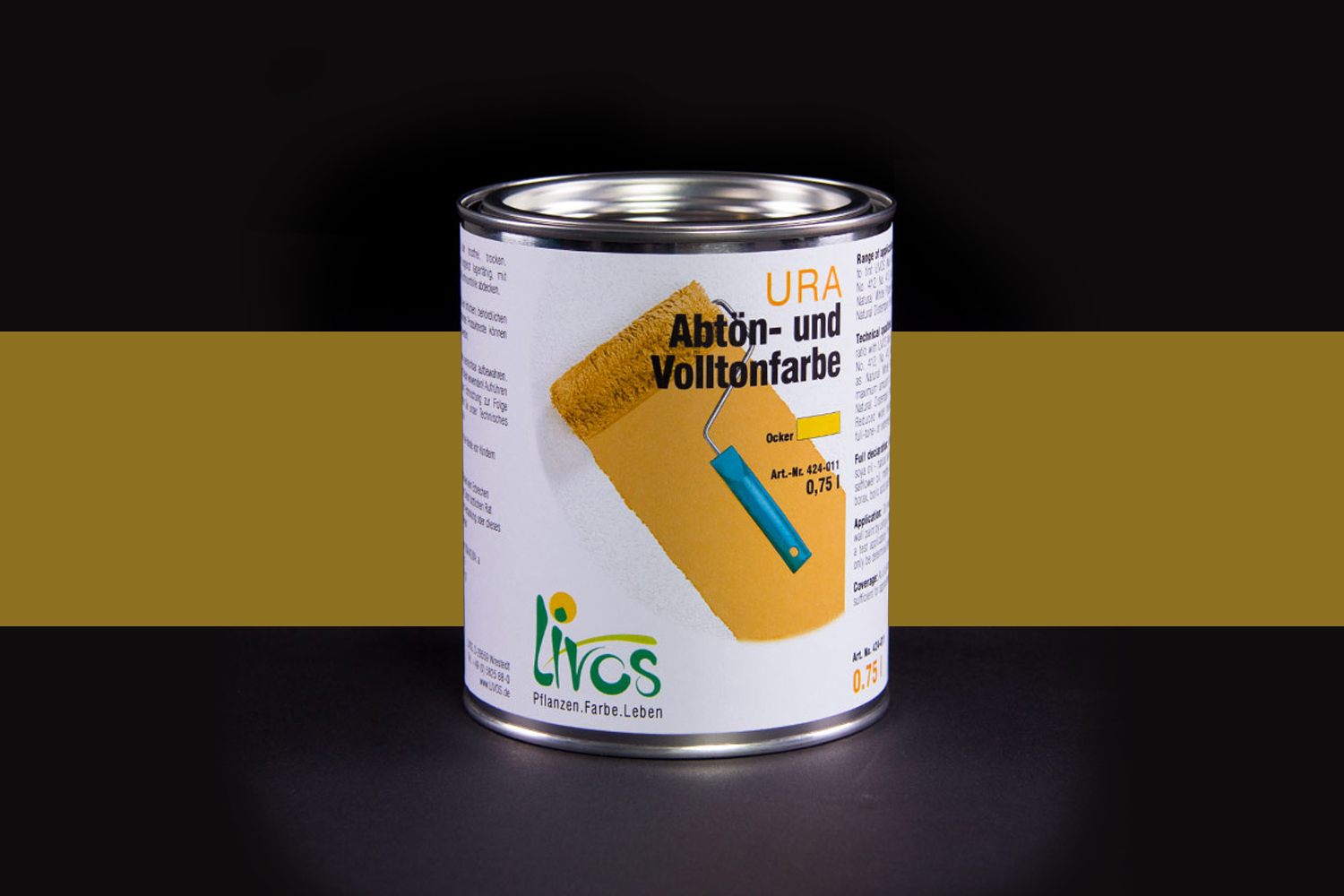 Livos URA Abtön- und Volltonfarbe Nr. 424 Cremeweiß