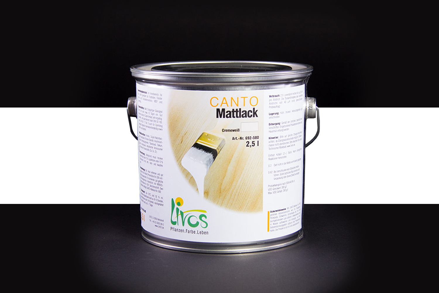 Livos CANTO Mattlack Nr. 692 Weiß