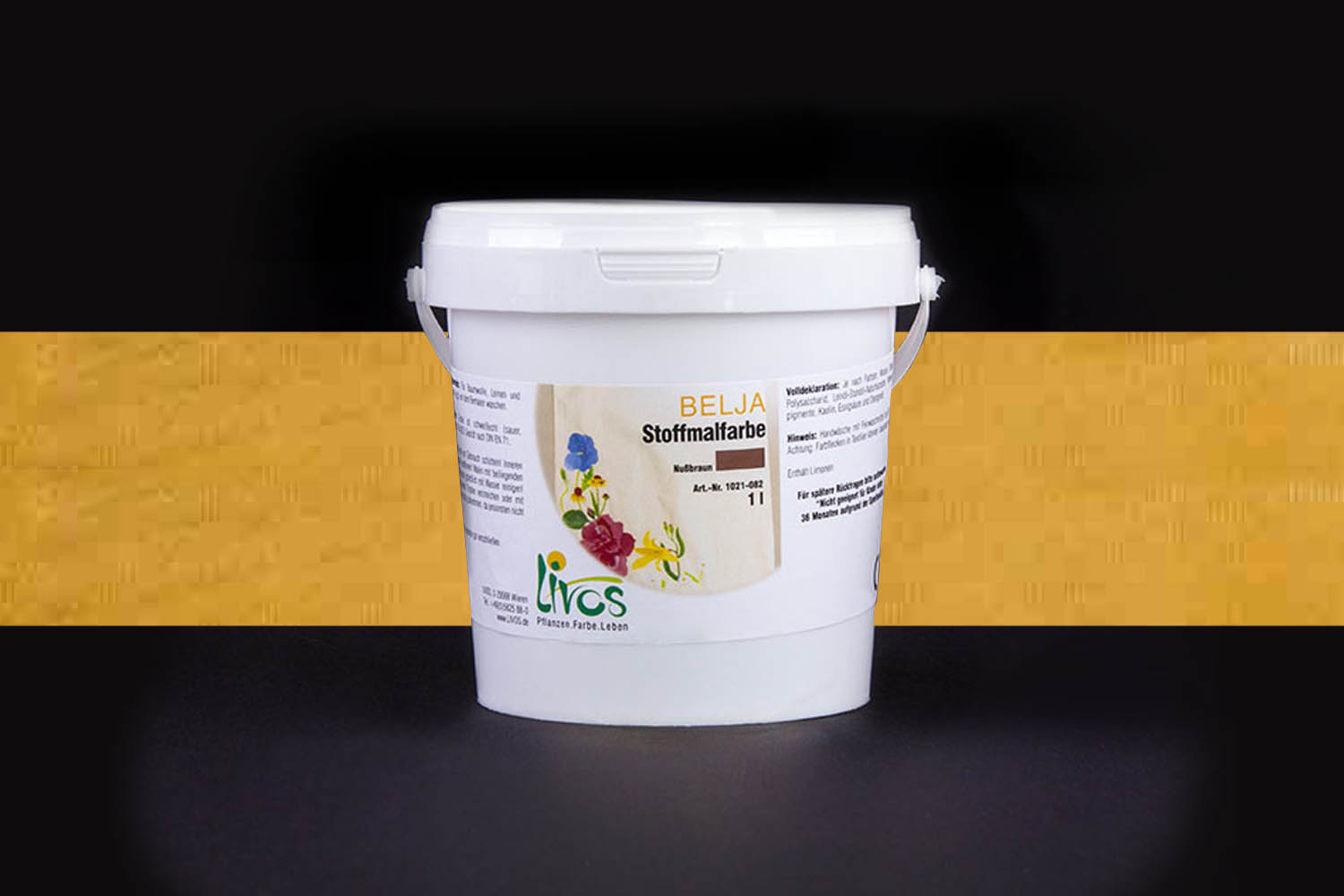 Livos BELJA Stoffmalfarbe Nr. 1021 Maisgelb
