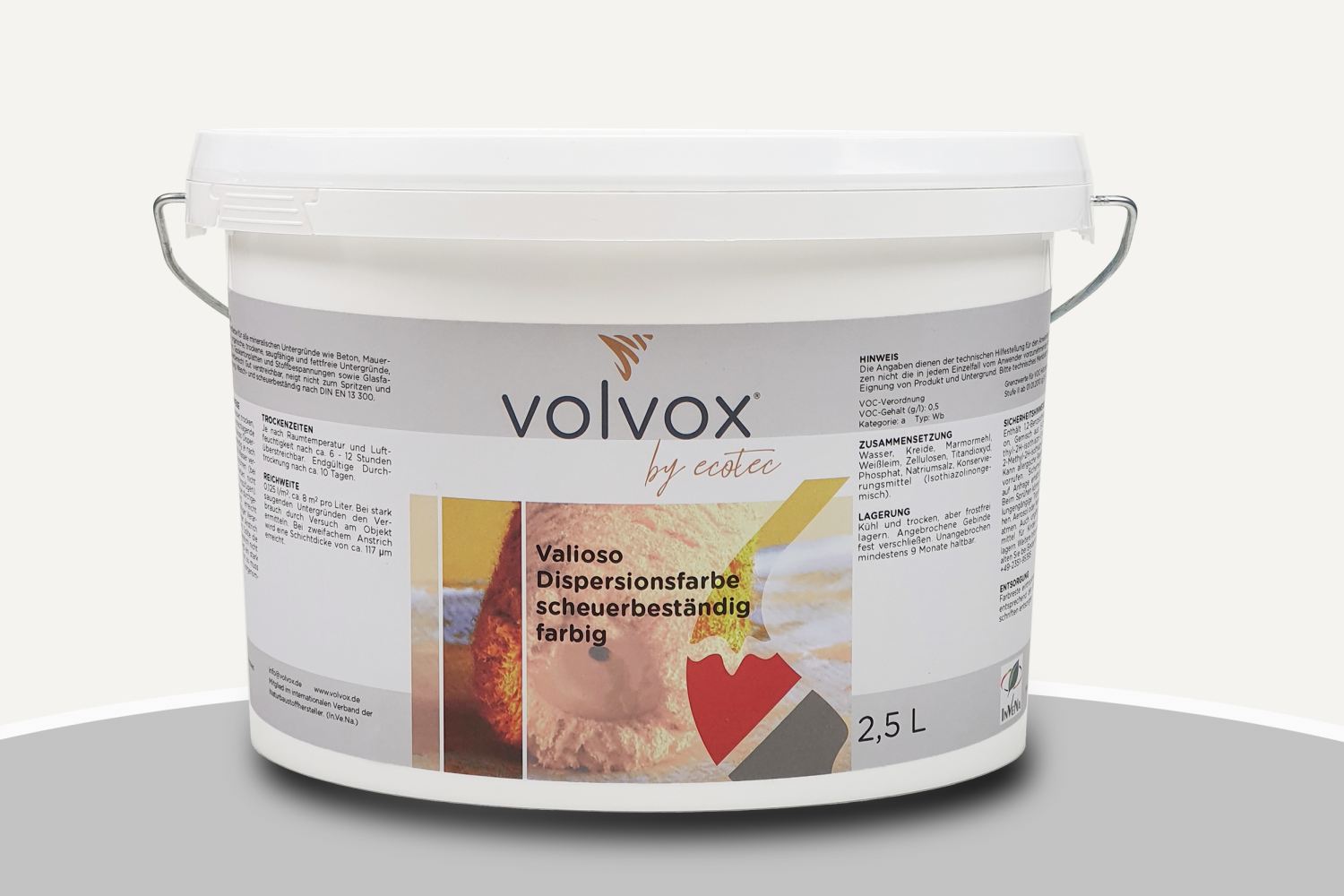 Volvox Valioso Dispersionsfarbe Weiß