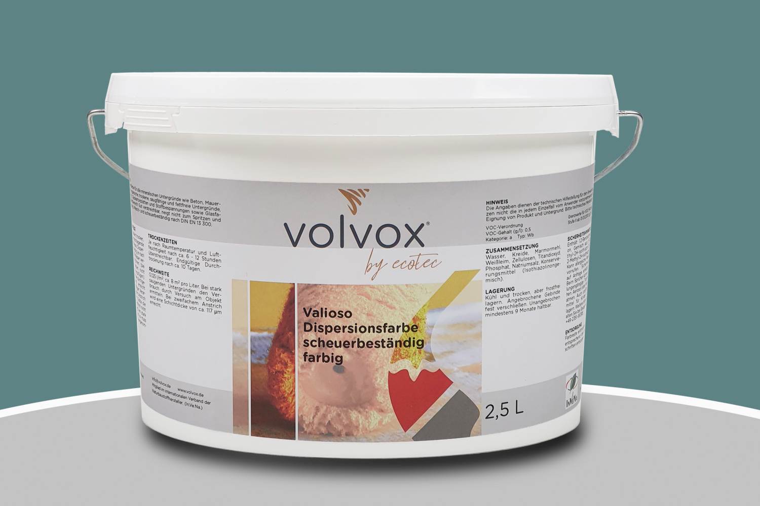 Volvox Valioso Dispersionsfarbe 307 Fern