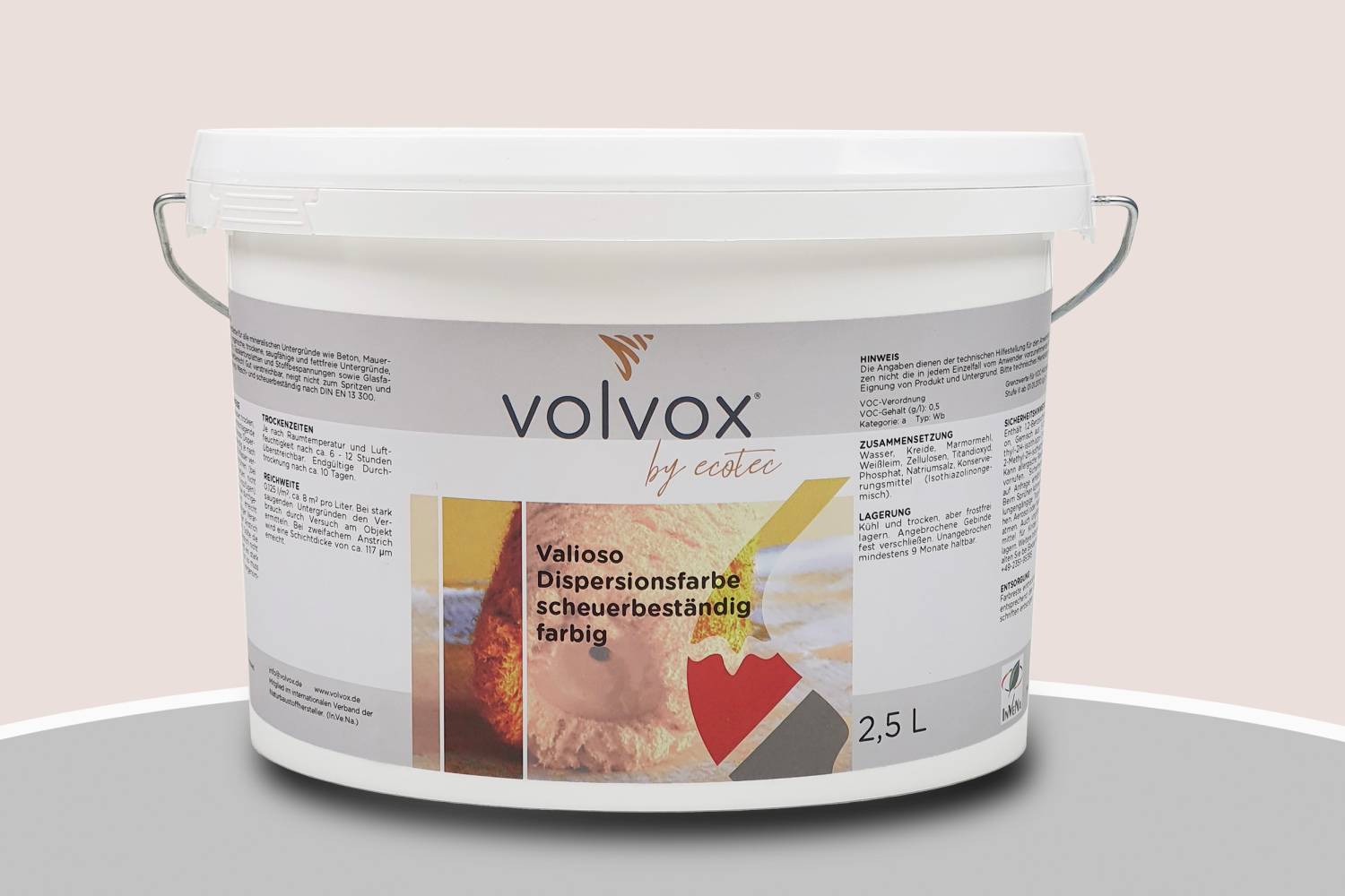 Volvox Valioso Dispersionsfarbe 114 Korund