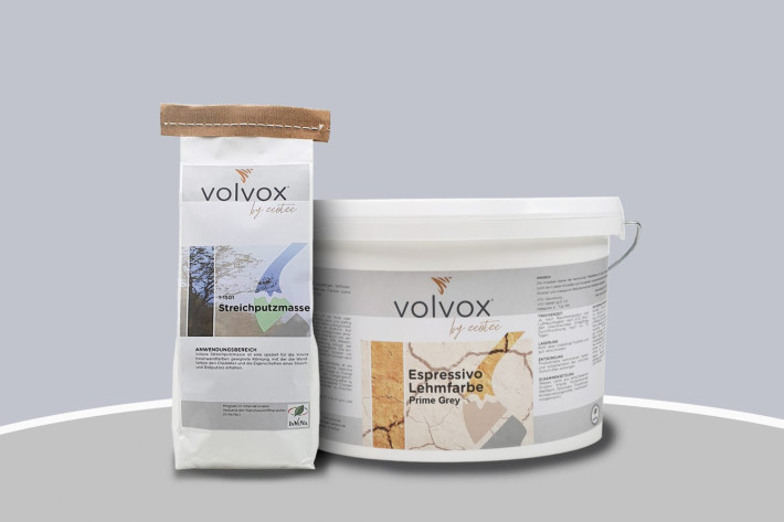 Volvox Lehmstreichputz - Prime Grey