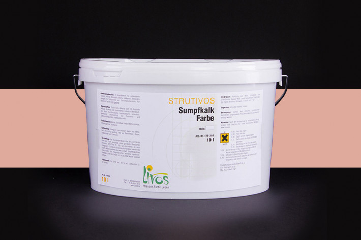 Livos STRUTIVOS Sumpfkalkfarbe Nr. 475 - Ziegel