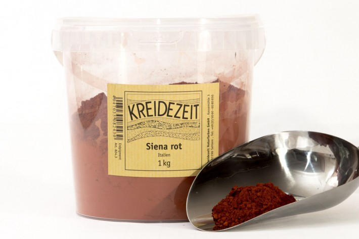 Kreidezeit Pigmente - Siena rot, Italien