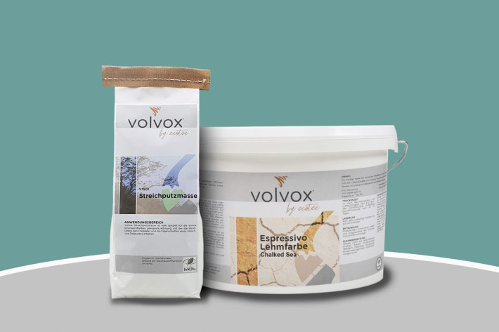 Volvox Lehmstreichputz - Chalked Sea