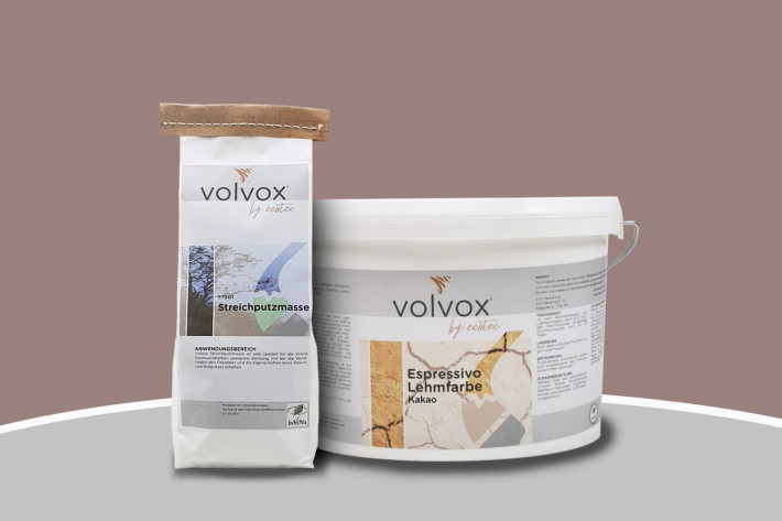 Volvox Lehmstreichputz - Kakao