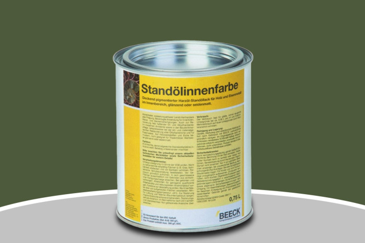 BEECK Standölinnenfarbe seidenglänzend Moosgrün 01