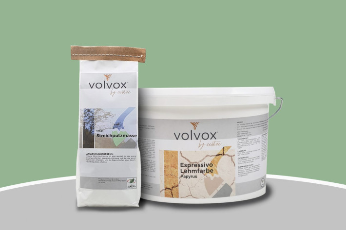 Volvox Lehmstreichputz - Papyrus