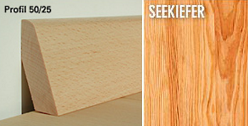Woodline Sockelleisten Seekiefer 50/25