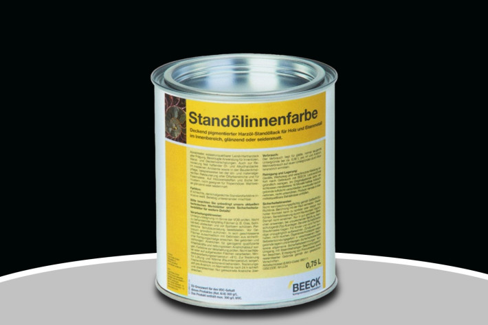 BEECK Standölinnenfarbe - seidenmatt schwarz