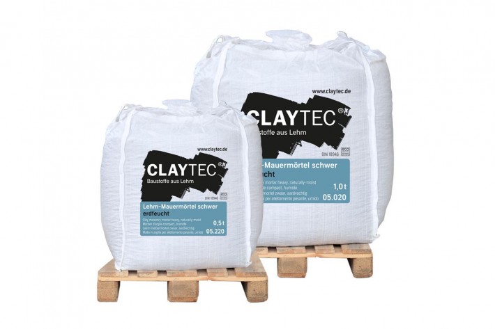 Claytec Lehm-Mauermörtel schwer, erdfeucht