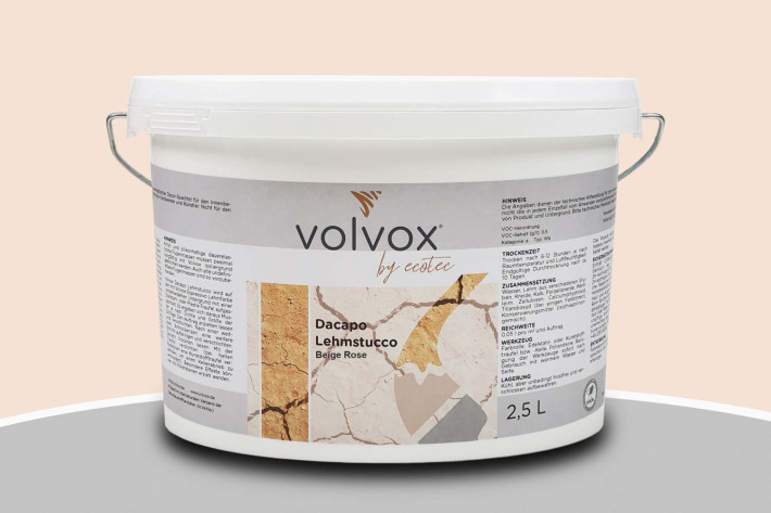 Volvox Dacapo Lehmstucco Beige Rosé