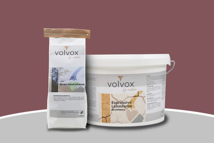 Volvox Lehmstreichputz - Brombeere
