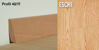 Woodline Sockelleisten Esche 40/17