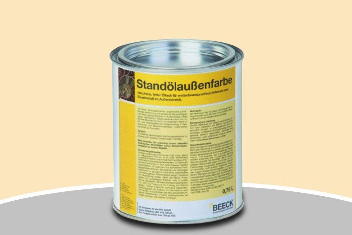 BEECK Standölaußenfarbe - seidenglänzend Ockergelb 1:96