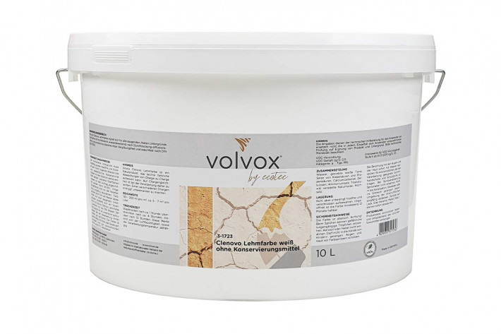 Volvox Clenovo Lehmfarbe - Weiß