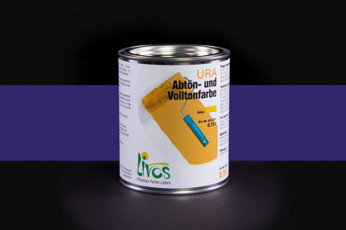 Livos URA Abtön- und Volltonfarbe Nr. 424 - Blauviolett