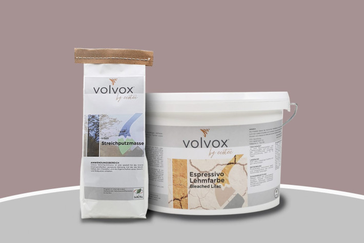 Volvox Lehmstreichputz - Bleached Lilac