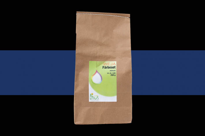 Livos WEJA Färbeset für Wolle und Seide Nr. 1408 - Indigoblau