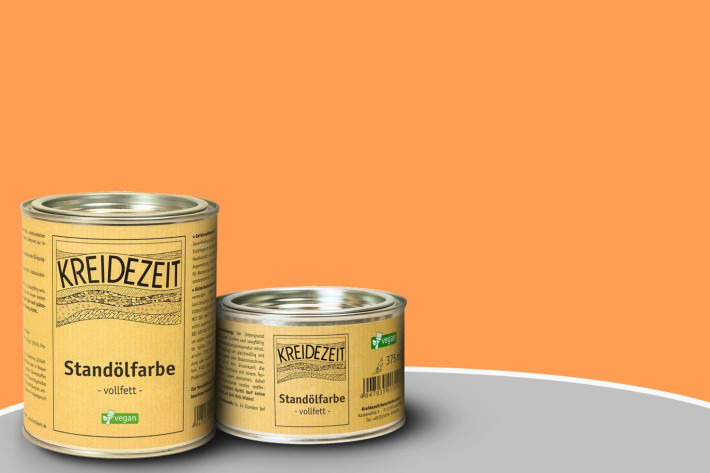 Kreidezeit Standölfarbe - orange, vollfett