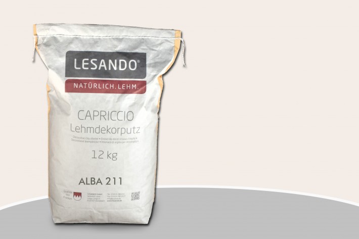 Lesando CAPRICCIO Lehmdekorputz alba, Basiston