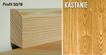 Woodline Sockelleisten Kastanie 50/19