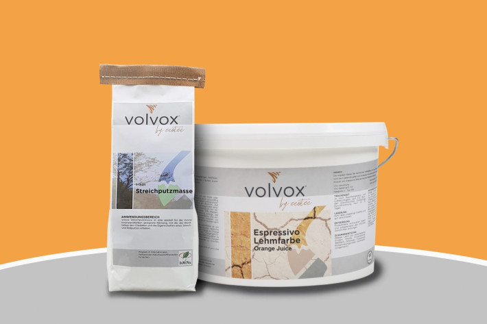 Volvox Lehmstreichputz - Orange Juice